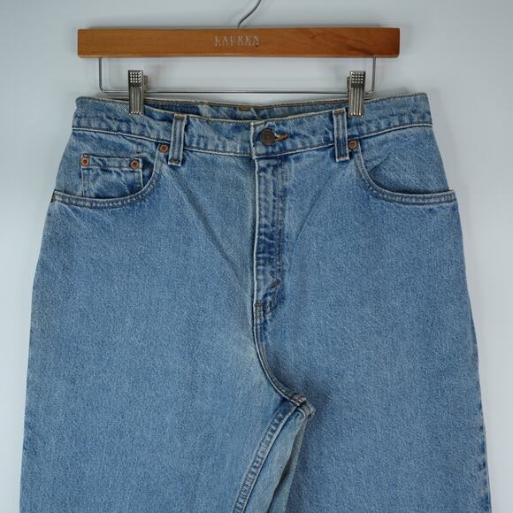 Vtg Levis 551 Jeans 12S (31x28.5) Relaxed Fit Tapered Leg High Rise 1995 USA - Picture 3 of 14